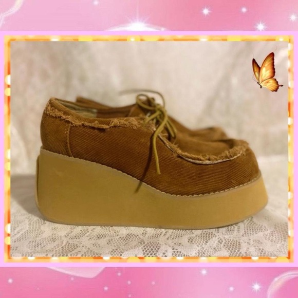 Vintage 90s Chunky Platform Loafers - Picture 3 of 3